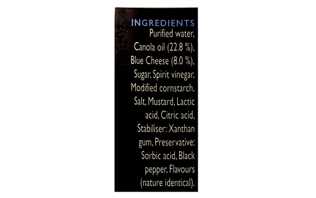 Ina Paarman's Blue Cheese Creamy Salad Dressing   Glass Bottle  190 grams